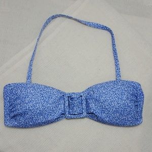 Tori Burch bikini top, blue and white floral xs